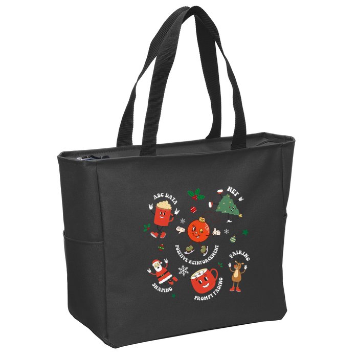 Christmas Behavior Therapist Aba Squad Behavior Analyst Zip Tote Bag