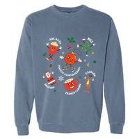 Christmas Behavior Therapist Aba Squad Behavior Analyst Garment-Dyed Sweatshirt