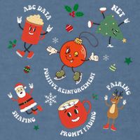 Christmas Behavior Therapist Aba Squad Behavior Analyst Garment-Dyed Sweatshirt