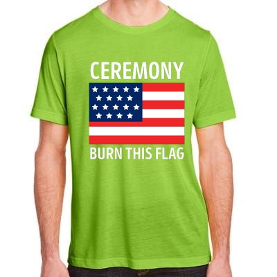 Ceremony Burn This Flag American Adult ChromaSoft Performance T-Shirt