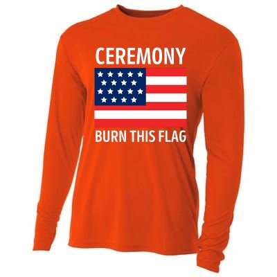 Ceremony Burn This Flag American Cooling Performance Long Sleeve Crew