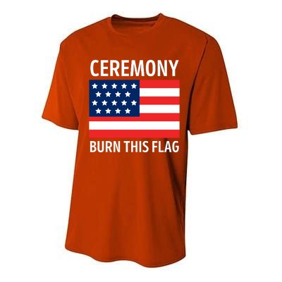 Ceremony Burn This Flag American Performance Sprint T-Shirt