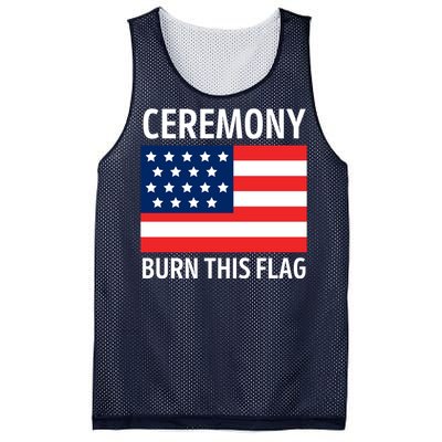 Ceremony Burn This Flag American Mesh Reversible Basketball Jersey Tank