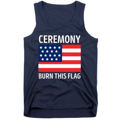 Ceremony Burn This Flag American Tank Top