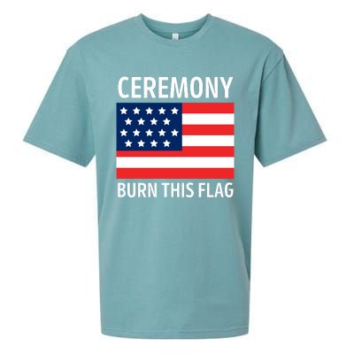 Ceremony Burn This Flag American Sueded Cloud Jersey T-Shirt