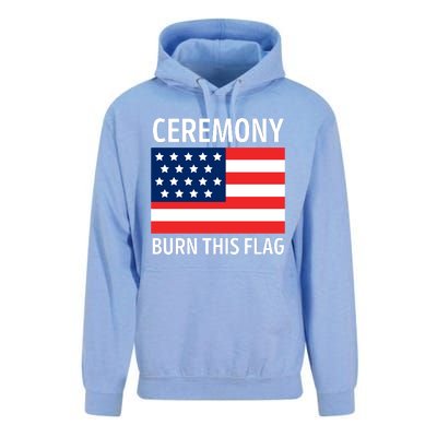 Ceremony Burn This Flag American Unisex Surf Hoodie