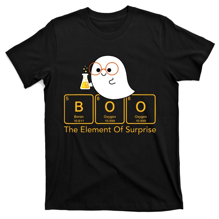 Chemistry Boo The Element Of Surprise Cute Chemist Halloween T-Shirt