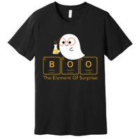 Chemistry Boo The Element Of Surprise Cute Chemist Halloween Premium T-Shirt