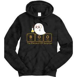 Chemistry Boo The Element Of Surprise Cute Chemist Halloween Tie Dye Hoodie