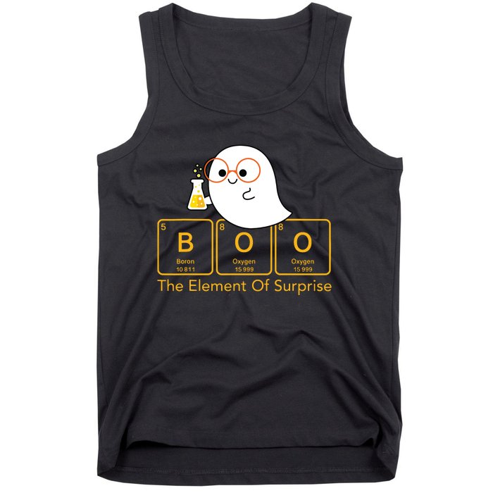 Chemistry Boo The Element Of Surprise Cute Chemist Halloween Tank Top