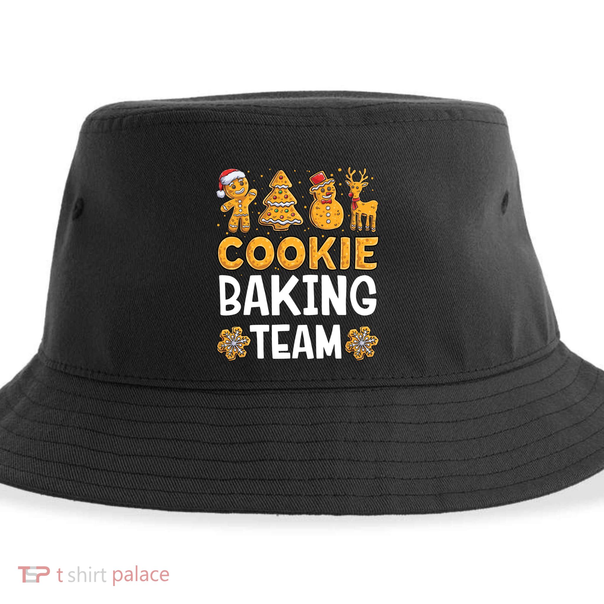 Cookie Baking Team Christmas Xmas Crew Gingerbread Meaningful Gift Sustainable Bucket Hat