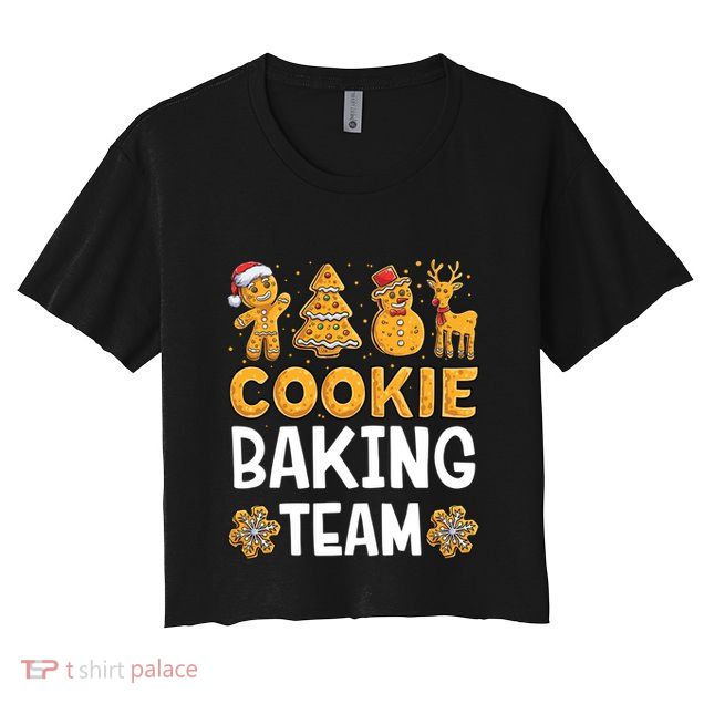 Cookie Baking Team Christmas Xmas Crew Gingerbread Meaningful Gift Crop Top