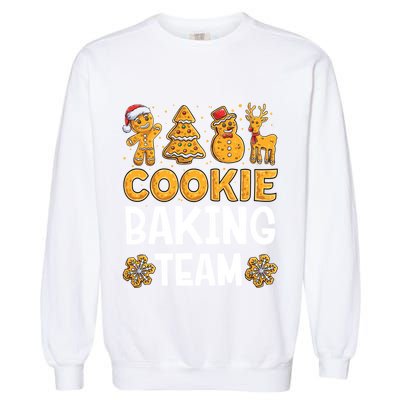 Cookie Baking Team Christmas Xmas Crew Gingerbread Meaningful Gift Garment-Dyed Sweatshirt