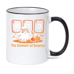 Chemistry Boo The Element Of Surprise Cute Chemist Halloween 11oz Black Color Changing Mug