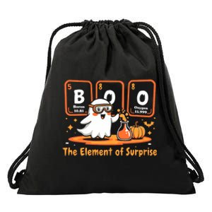 Chemistry Boo The Element Of Surprise Cute Chemist Halloween Drawstring Bag