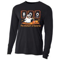 Chemistry Boo The Element Of Surprise Cute Chemist Halloween Cooling Performance Long Sleeve Crew