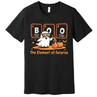 Chemistry Boo The Element Of Surprise Cute Chemist Halloween Premium T-Shirt