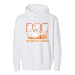 Chemistry Boo The Element Of Surprise Cute Chemist Halloween Garment-Dyed Fleece Hoodie