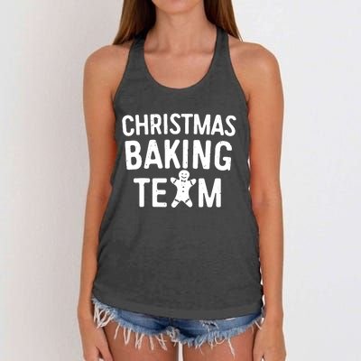 Christmas Baking Team Christmas Cookie Bakers Women's Knotted Racerback Tank