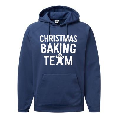 Christmas Baking Team Christmas Cookie Bakers Performance Fleece Hoodie