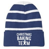 Christmas Baking Team Christmas Cookie Bakers Striped Beanie with Solid Band