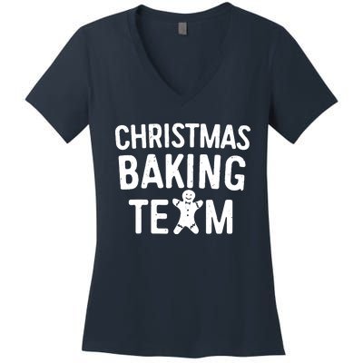 Christmas Baking Team Christmas Cookie Bakers Women's V-Neck T-Shirt