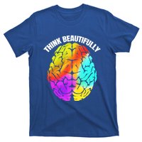 Colorful Brain Think Beautifully Lgbtq Pride Month Gift T-Shirt