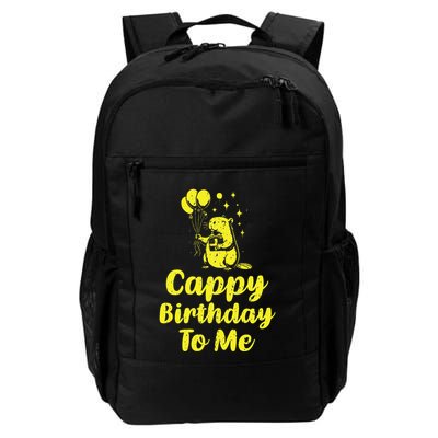 Cappy Birthday To Me Funny Capybara Capi Birthday Party Daily Commute Backpack