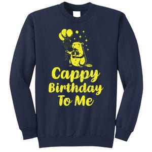 Cappy Birthday To Me Funny Capybara Capi Birthday Party Sweatshirt