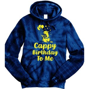 Cappy Birthday To Me Funny Capybara Capi Birthday Party Tie Dye Hoodie