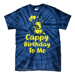 Cappy Birthday To Me Funny Capybara Capi Birthday Party Tie-Dye T-Shirt