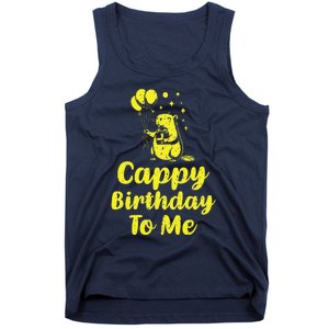 Cappy Birthday To Me Funny Capybara Capi Birthday Party Tank Top