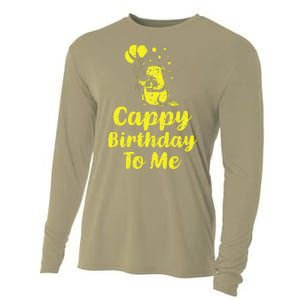 Cappy Birthday To Me Funny Capybara Capi Birthday Party Cooling Performance Long Sleeve Crew