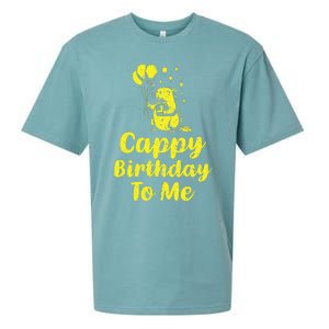 Cappy Birthday To Me Funny Capybara Capi Birthday Party Sueded Cloud Jersey T-Shirt