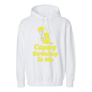 Cappy Birthday To Me Funny Capybara Capi Birthday Party Garment-Dyed Fleece Hoodie