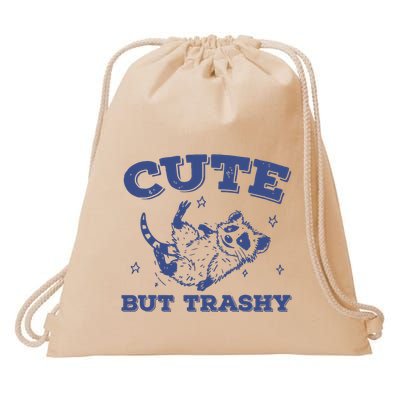 Cute But Trashy Vintage Retro 90s Possum Drawstring Bag