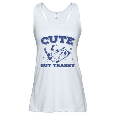 Cute But Trashy Vintage Retro 90s Possum Ladies Essential Flowy Tank