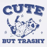 Cute But Trashy Vintage Retro 90s Possum Poster