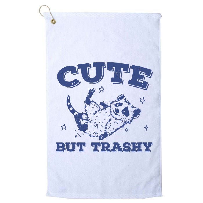 Cute But Trashy Vintage Retro 90s Possum Golf Towel