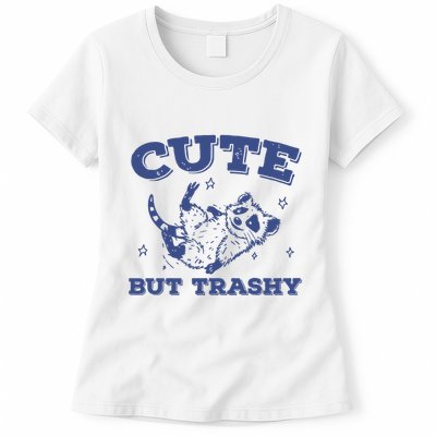 Cute But Trashy Vintage Retro 90s Possum Womens T-Shirt