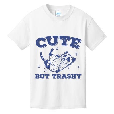 Cute But Trashy Vintage Retro 90s Possum Kids T-Shirt
