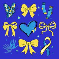 Coquette Bow Trisomy 21 Down Syndrome Awareness  Tie-Dye T-Shirt