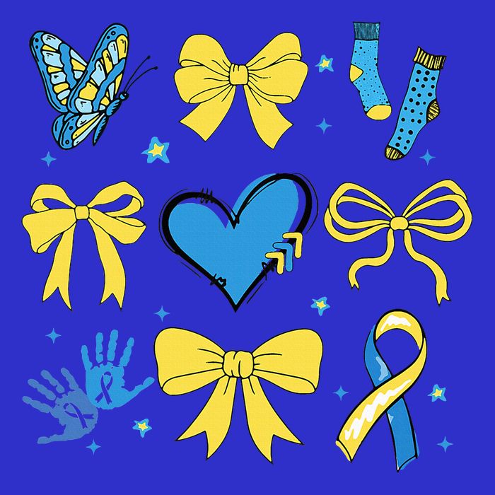 Coquette Bow Trisomy 21 Down Syndrome Awareness  Tie-Dye T-Shirt