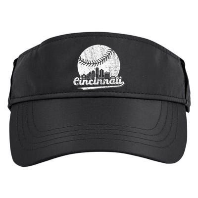 Cincinnati Baseball Throwback Classic Retro Vintage Adult Drive Performance Visor