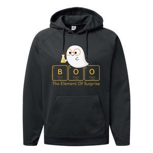 Chemistry Boo The Element Of Surprise Cute Chemist Halloween Performance Fleece Hoodie