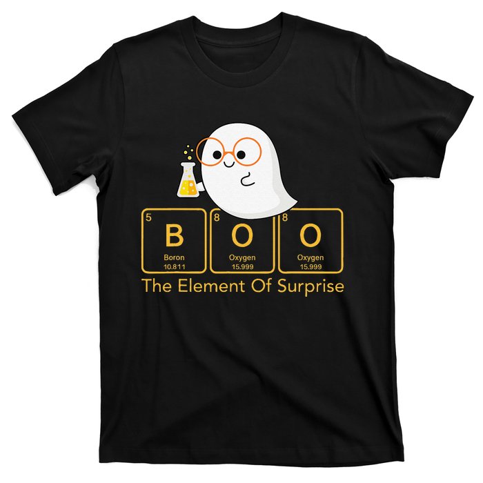 Chemistry Boo The Element Of Surprise Cute Chemist Halloween T-Shirt