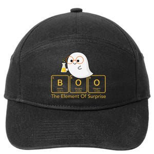 Chemistry Boo The Element Of Surprise Cute Chemist Halloween 7-Panel Snapback Hat