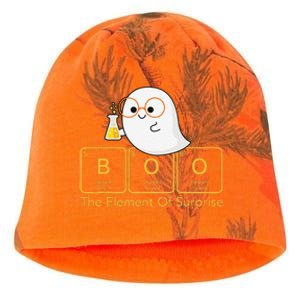 Chemistry Boo The Element Of Surprise Cute Chemist Halloween Kati - Camo Knit Beanie