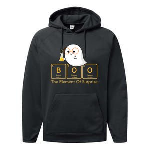 Chemistry Boo The Element Of Surprise Cute Chemist Halloween Performance Fleece Hoodie