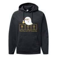 Chemistry Boo The Element Of Surprise Cute Chemist Halloween Performance Fleece Hoodie